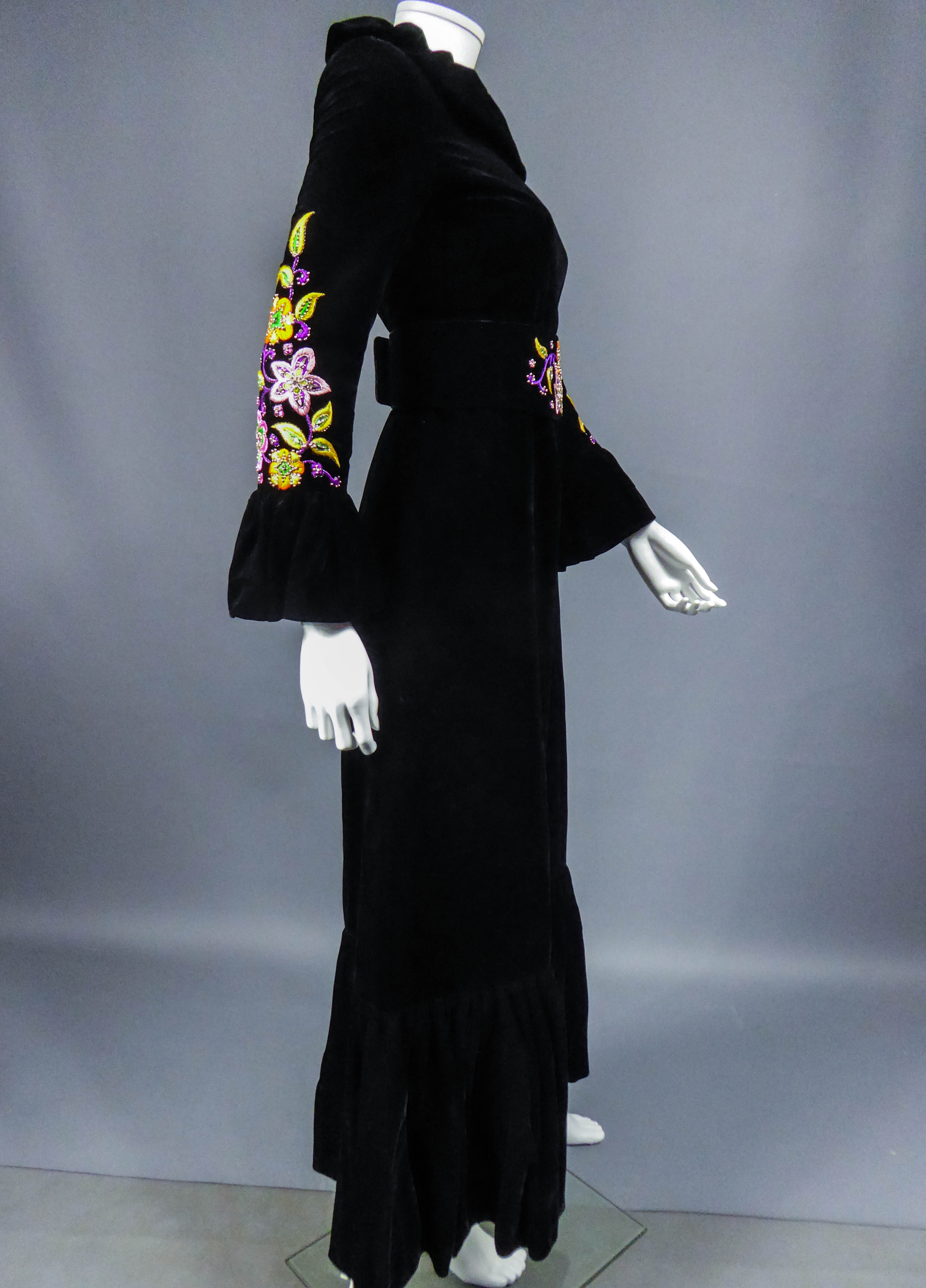 Jean-Louis Scherrer - Authenticated Dress - Silk Purple Floral for Women, Very Good Condition