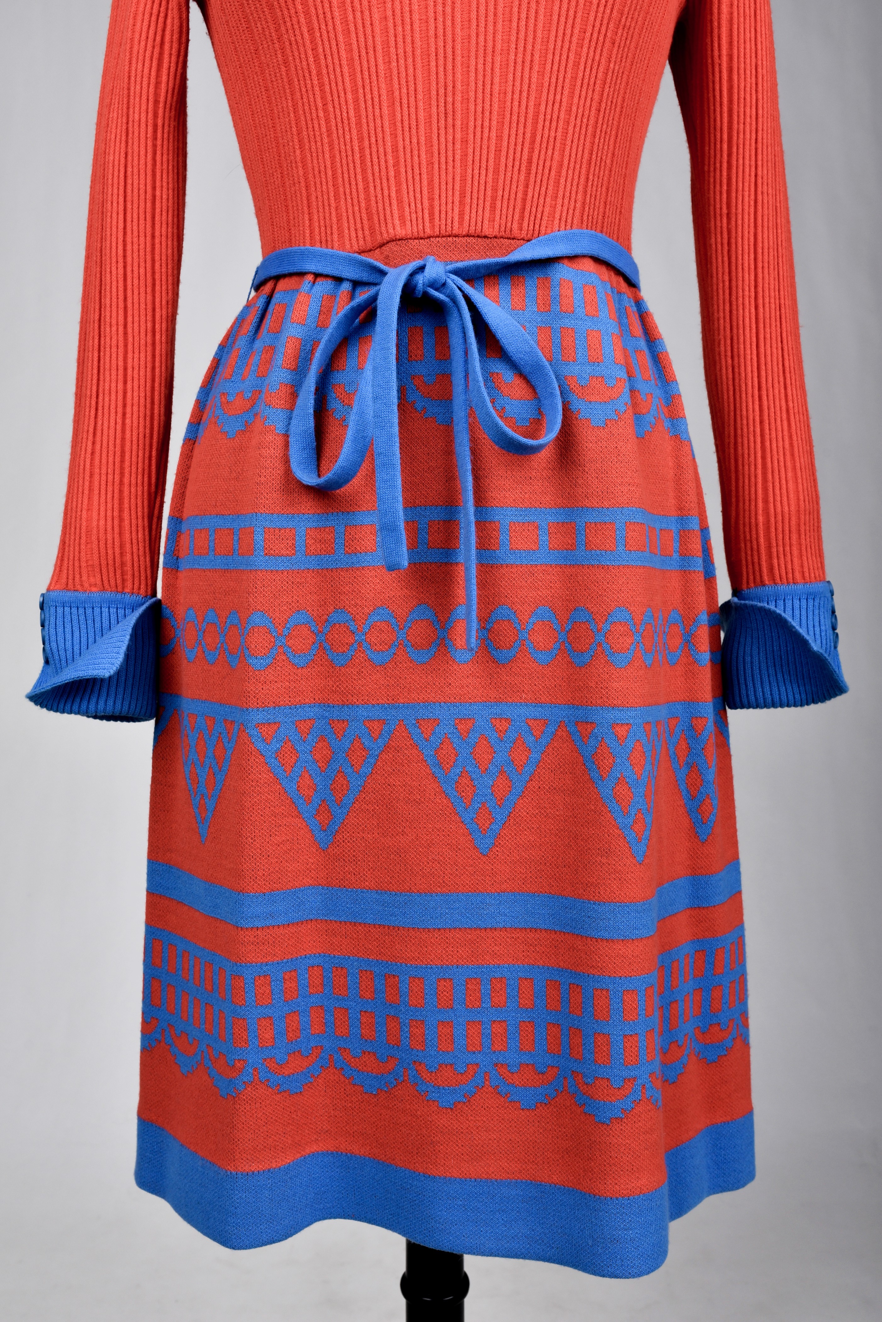 LOUIS FERAUD 1970 Russian Style Dress 